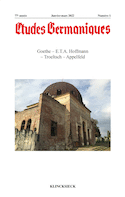 Études germaniques, no 01, 2022